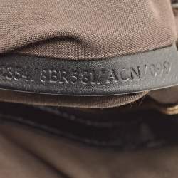 Pre Owned Fendi Black Zucca Canvas Chef Chain Link Hobo