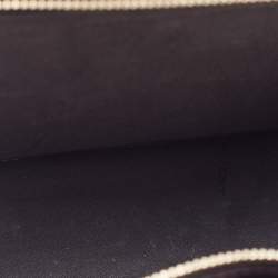 Pre Owned Fendi Brown Zucca Canvas And Leather Small Demi Jour Top Handle Bag