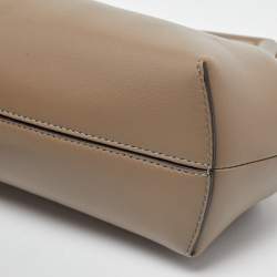 Pre Owned Fendi Beige Leather Small First Shoulder Bag