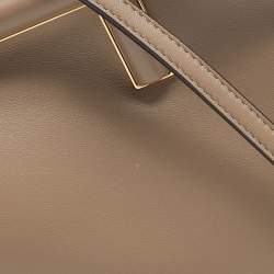 Pre Owned Fendi Beige Leather Small First Shoulder Bag