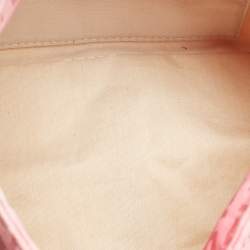 Pre Owned Fendi Pink Ombre Zucchino Fabric Mini Mama Baguette Bag