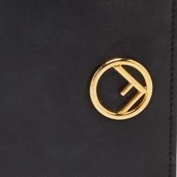 Pre Owned Fendi Black Leather F is Fendi Bifold Wallet