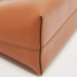 Pre Owned Fendi Brown Leather Medium By The Way Boston Bag