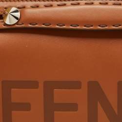 Pre Owned Fendi Brown Leather Medium By The Way Boston Bag