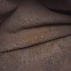 Pre Owned Fendi Tobacco Zucca Canvas and Patent Leather Mia Flap Shoulder Bag