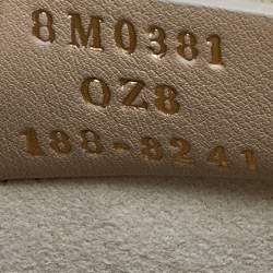 Pre Owned Fendi Gold Leather Small Scalloped Kan I Shoulder Bag