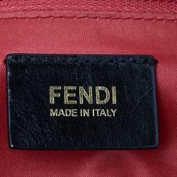 Pre Owned Fendi Red Shimmer Leather Mama Forever Shoulder Bag