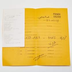 Pre Owned Fendi Red Shimmer Leather Mama Forever Shoulder Bag