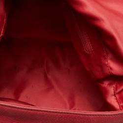 Pre Owned Fendi Red Shimmer Leather Mama Forever Shoulder Bag