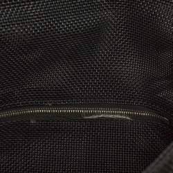 Pre Owned Fendi Black Mesh Coated Fabric Mama Baguette Shoulder Bag