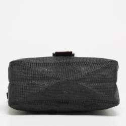 Pre Owned Fendi Black Mesh Coated Fabric Mama Baguette Shoulder Bag