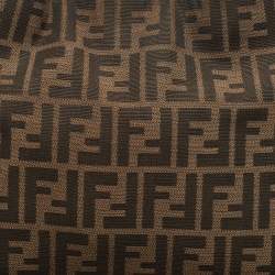 Pre Owned Fendi Tobacco Zucca Canvas and Leather Chef Shoulder Bag