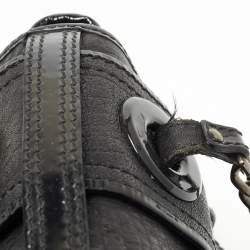 Pre Owned Fendi Black Pebbled Leather B Bag
