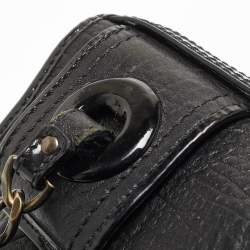 Pre Owned Fendi Black Pebbled Leather B Bag