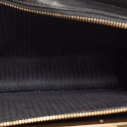 Pre Owned Fendi Black Leather Small Demi Jour Top Handle Bag