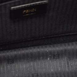 Pre Owned Fendi Black Leather Small Demi Jour Top Handle Bag