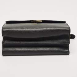 Pre Owned Fendi Black Leather Small Demi Jour Top Handle Bag
