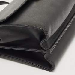 Pre Owned Fendi Black Leather Small Demi Jour Top Handle Bag