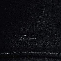 Pre Owned Fendi Black Patent Leather Fendilicious Zip Around Wallet