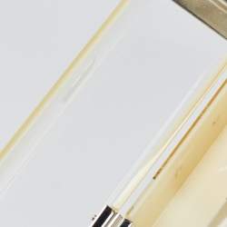 Pre Owned Fendi Yellow/Clear Plexiglass and Leather Mini Trunk Baguette