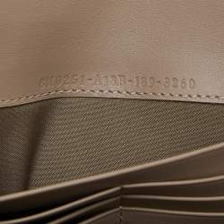 Fendi Taupe Leather F is Fendi Continental Wallet