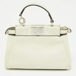 مملوكة مسبقًا حقيبة كروس فندي مايكرو بيكابو جلد أزرق