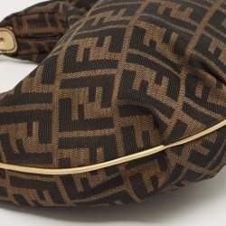 Fendi Tobacco Zucca Canvas Chef Hobo