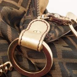 Fendi Tobacco Zucca Canvas Chef Hobo