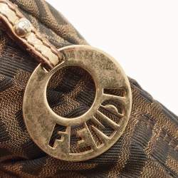Fendi Tobacco Zucca Canvas Chef Hobo