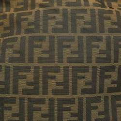 Pre Owned Fendi Tobacco Zucca Canvas and Leather Messenger Bag