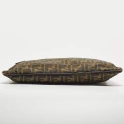 Pre Owned Fendi Tobacco Zucca Canvas and Leather Messenger Bag