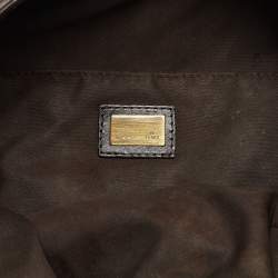 Pre Owned Fendi Tobacco Zucca Canvas and Leather Messenger Bag