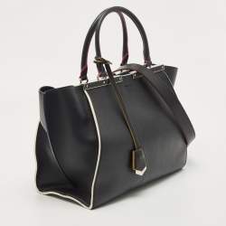 Pre Owned Fendi Black Leather Small 3Jours Tote
