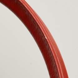 Pre Owned Fendi Tricolor Raffia and Leather Studded Satchel