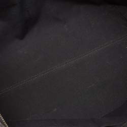 Pre Owned Fendi Black/Pink Leather Medium Monster Roll Tote