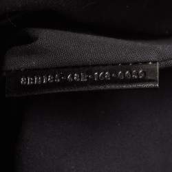 Pre Owned Fendi Black/Pink Leather Medium Monster Roll Tote