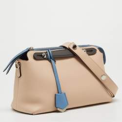 Pre Owned Fendi Tricolor Leather Small By The Way Shoulder Bag