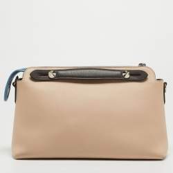 Pre Owned Fendi Tricolor Leather Small By The Way Shoulder Bag