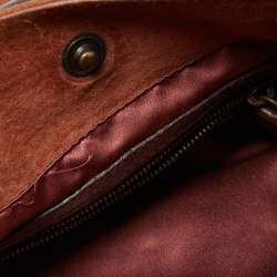 Pre Owned Fendi Brown Suede Rope handle Hobo