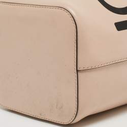 Pre Owned Fendi Pink Leather Mini Mon Tresor Bucket Bag