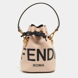 Fendi Mon Trésor Large Printed Coated-canvas And Leather Bucket Bag in  Brown