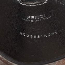 Fendi Silver Leather Multi Pouch Belt Bag 