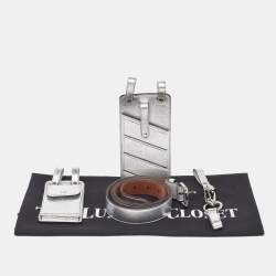 Fendi Silver Leather Multi Pouch Belt Bag 