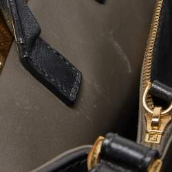 Pre Owned Fendi Black Leather Small 2Jours Tote