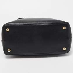 Pre Owned Fendi Black Leather Small 2Jours Tote