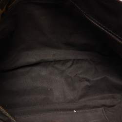 Pre Owned Fendi Tobacco Zucca Canvas and Patent Leather Chef Shopper Tote