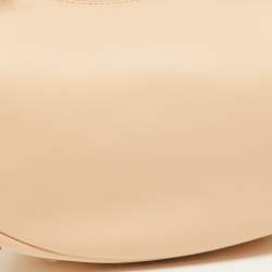 Pre Owned Fendi Beige Leather Small Fendigraphy Hobo