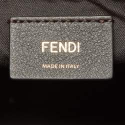 Pre Owned Fendi Beige Leather Small Fendigraphy Hobo