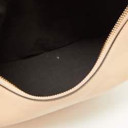 Pre Owned Fendi Beige Leather Small Fendigraphy Hobo