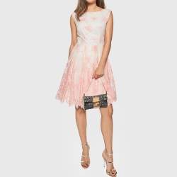 Pre Owned حقيبة كتف فندي ميني باغويت فاتيغو كانفاس زوكينو بيج/ خضراء